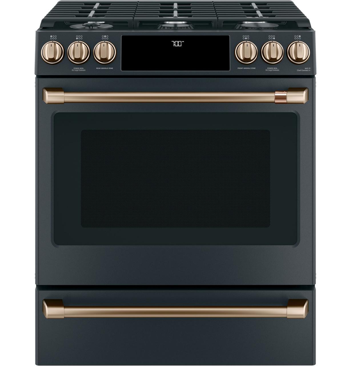 Cafe CXFCGHKPMBZ CAF(EBACK)™ Front Control Gas Knobs and Handles - Brushed Bronze