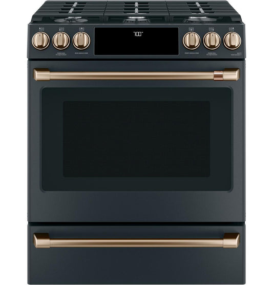 Cafe CXFCGHKPMBZ CAF(EBACK)™ Front Control Gas Knobs and Handles - Brushed Bronze