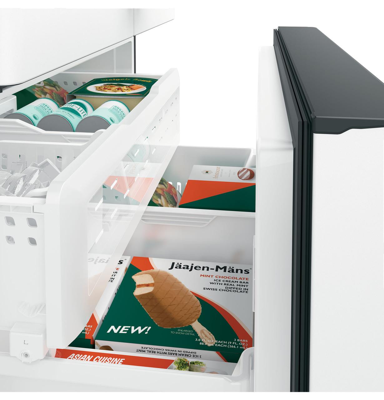 Cafe CWE23SP4MW2 CAF(EBACK)™ ENERGY STAR® 23.1 Cu. Ft. Smart Counter-Depth French-Door Refrigerator