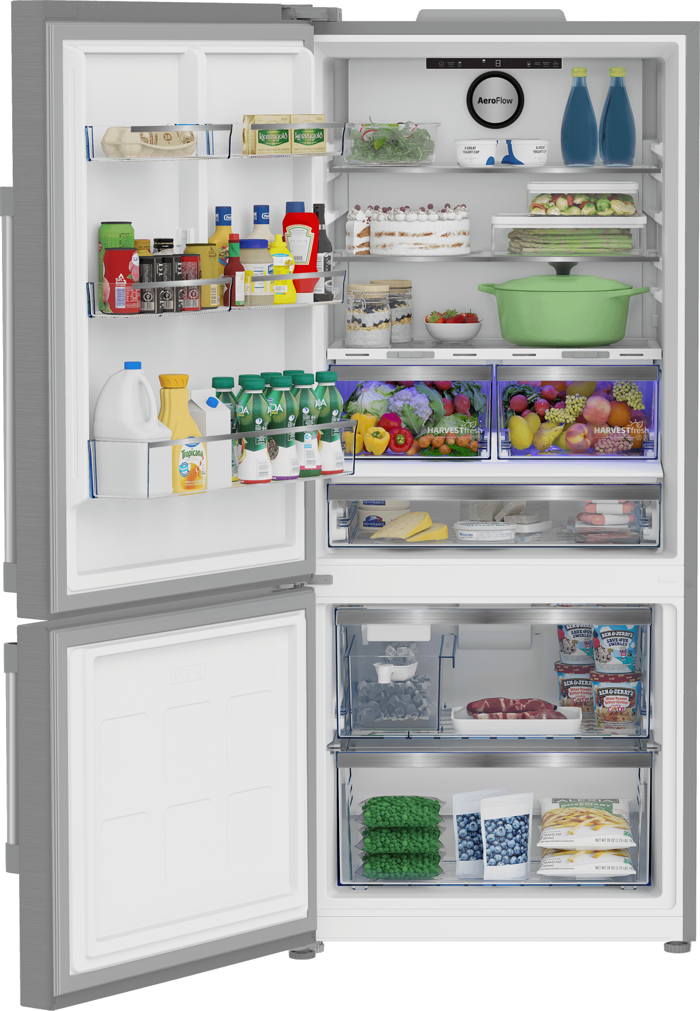 Beko 30" Bottom Freezer Refrigerator