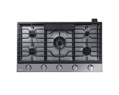 Dacor DTG36P875NS Transitional 36" Gas Cooktop, Silver Stainless Steel, Natural Gas/Liquid Propane