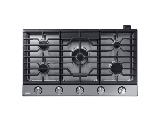 Dacor Transitional 36" Gas Cooktop, Silver Stainless Steel, Natural Gas/Liquid Propane