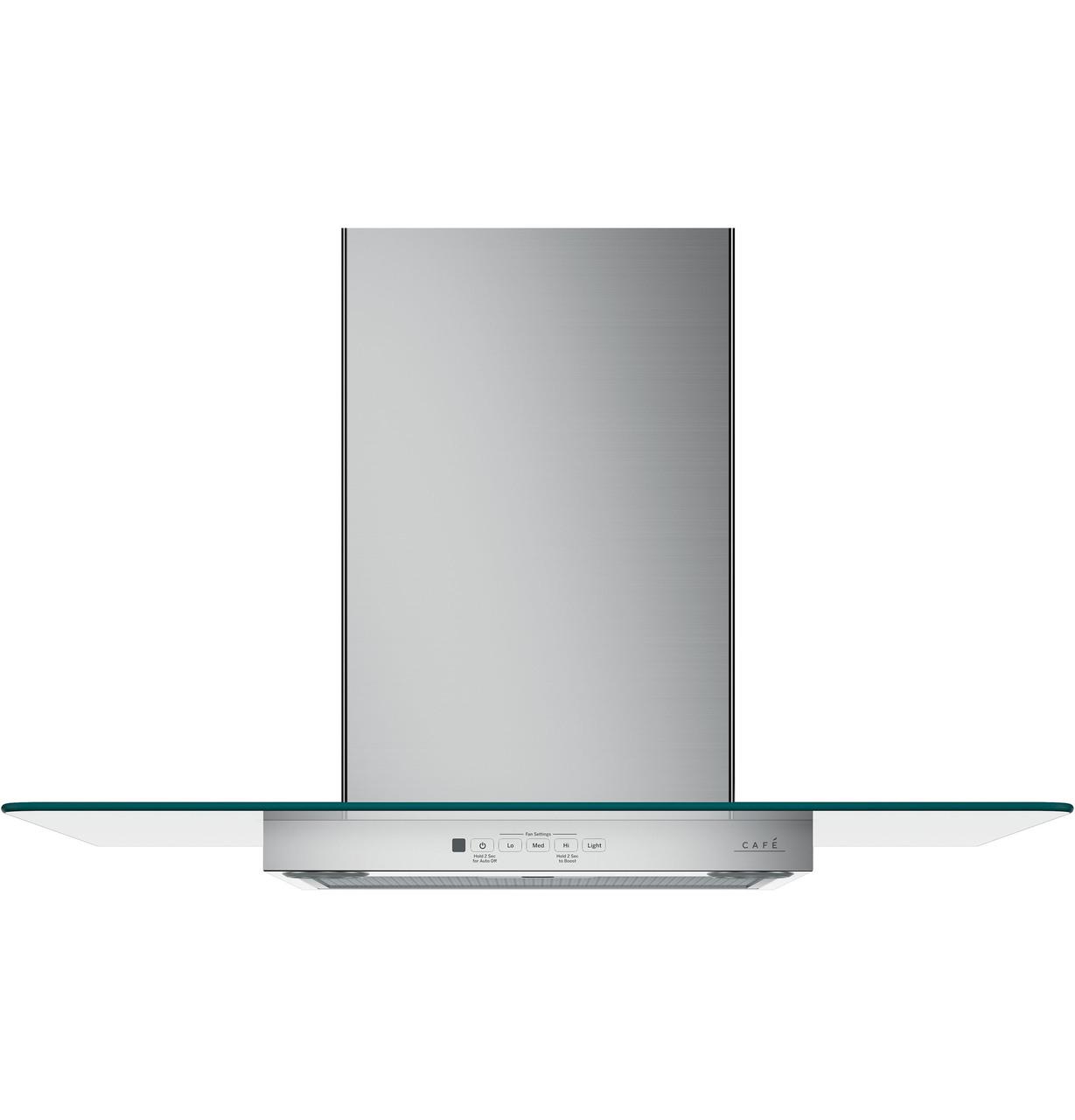 Cafe CVW73012MSS CAF(EBACK)™ 30" Wall-Mount Glass Canopy Chimney Hood