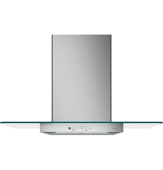 Cafe CVW73012MSS CAF(EBACK)™ 30" Wall-Mount Glass Canopy Chimney Hood