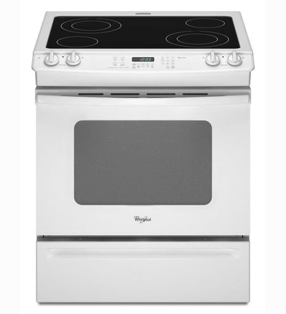 Whirlpool GY397LXUQ 30-inch Self-Cleaning Slide-In Electric Range