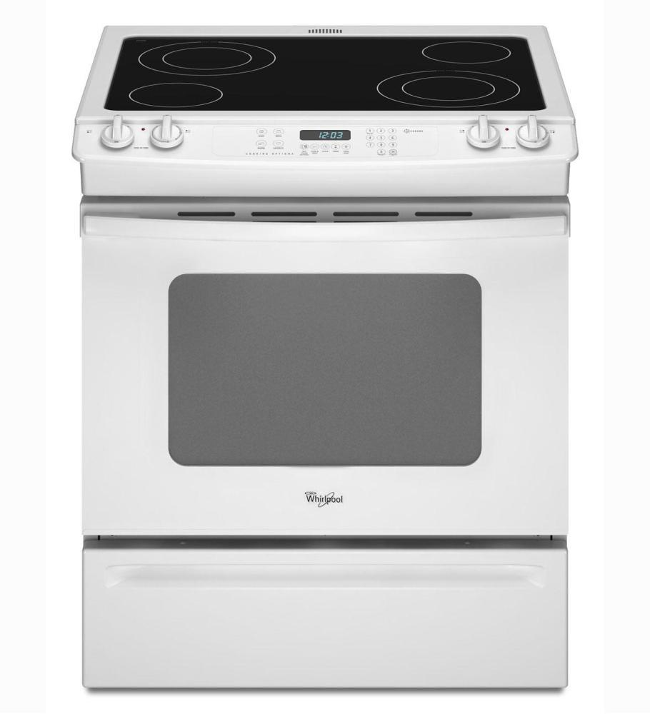 Whirlpool GY397LXUQ 30-inch Self-Cleaning Slide-In Electric Range