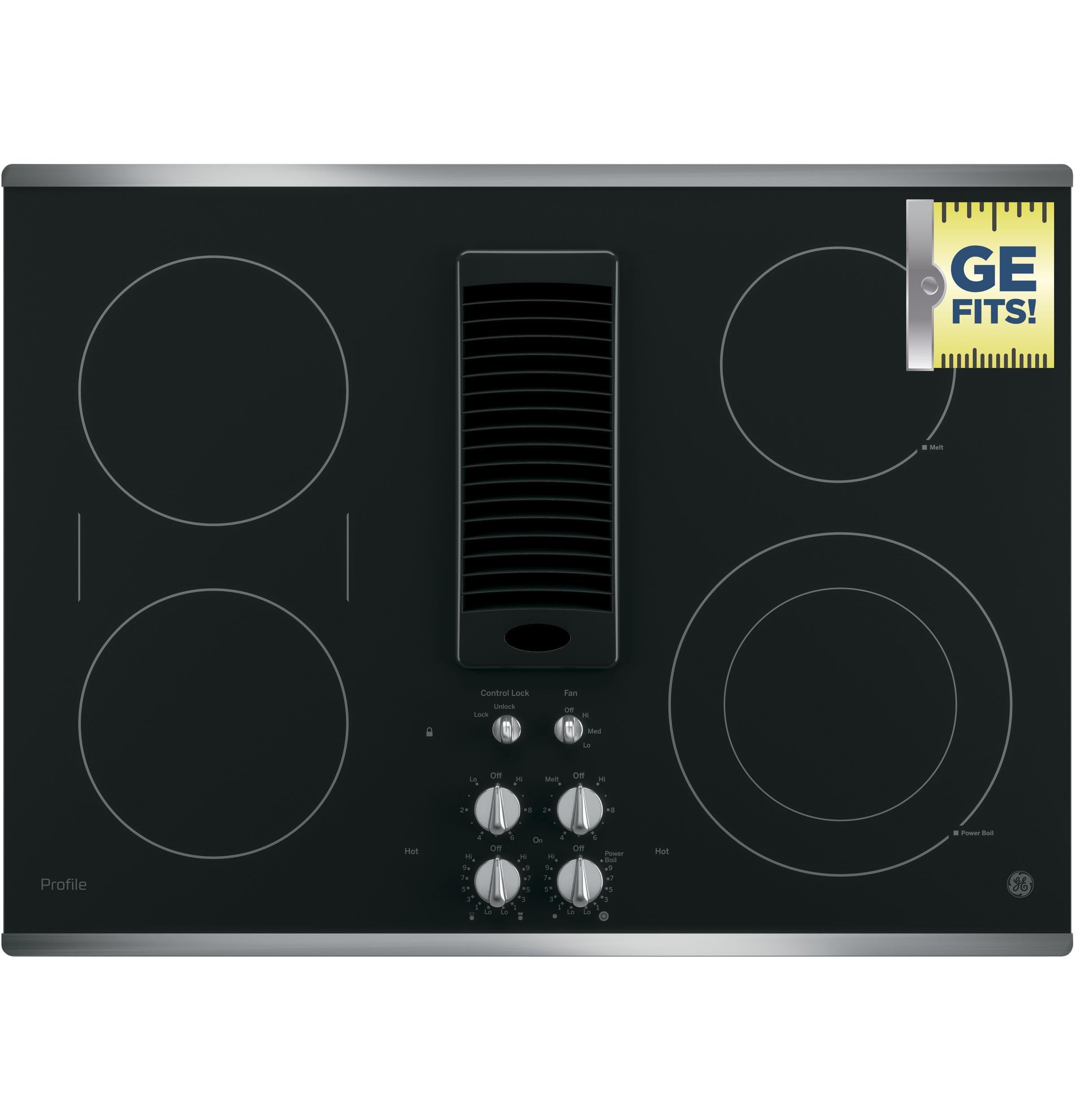 PP9830SRSS GE Profile™ 30" Downdraft Electric Cooktop