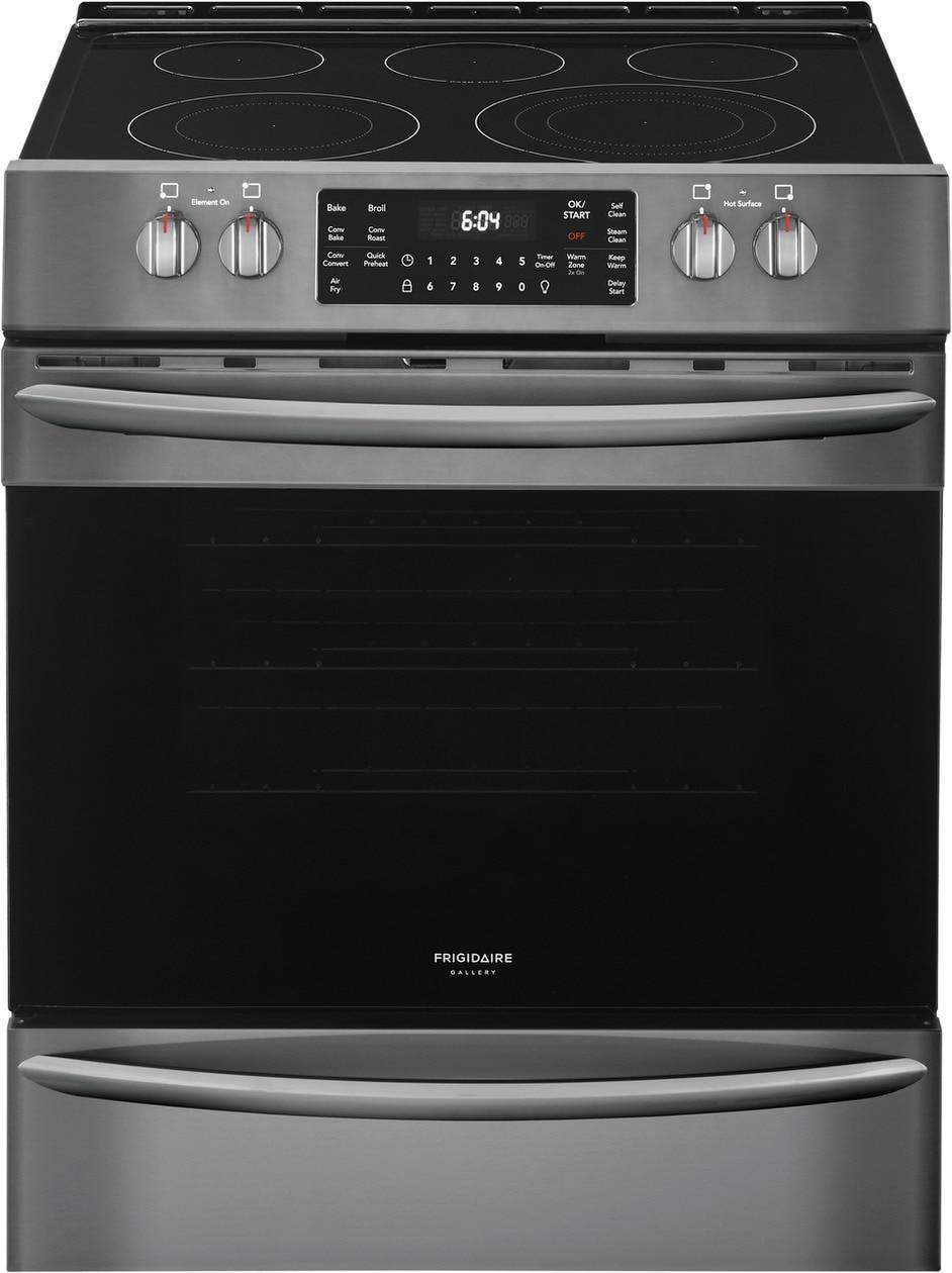 Frigidaire Gallery 30" Front Control Electric Range with Air Fry