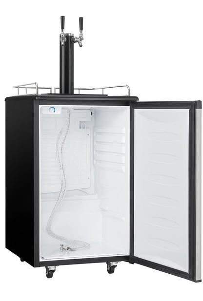 DKC054A1BSL2DB Danby 5.4 cu. ft. Dual-Tap Keg Cooler in Stainless Steel Look