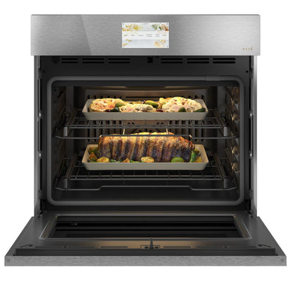Cafe CTS90DM2NS5 CAF(EBACK)™ 30" Smart Built-In Convection Single Wall Oven in Platinum Glass