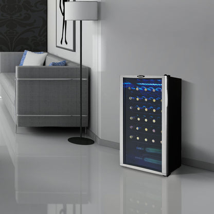 DWC350BLP Danby 36 Bottle Free-Standing Wine Cooler in Platinum