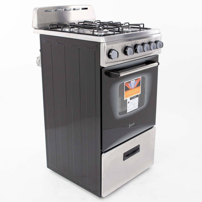 GR2013CSS Avanti 20" Gas Range - Stainless Steel