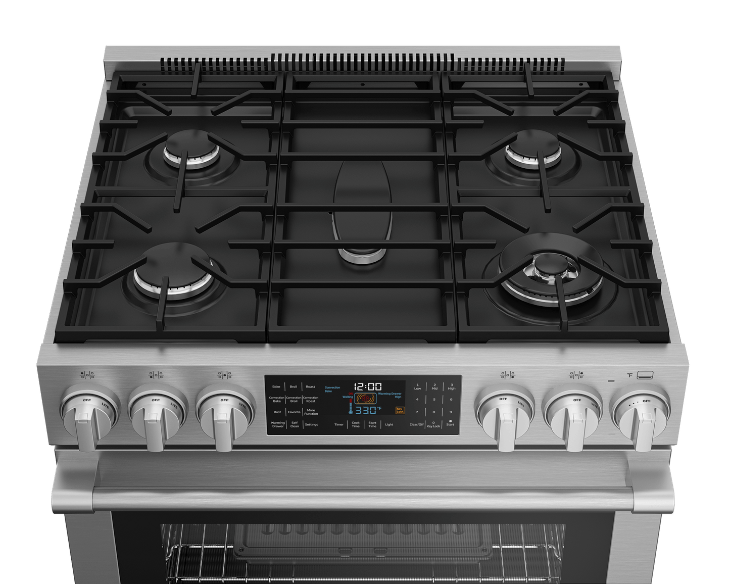 Beko SLDF30542SS 30" Stainless Steel Slide-In Dual Fuel Range