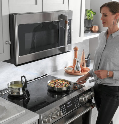 Cafe CHS90XP2MS1 CAF(EBACK)™ 30" Smart Slide-In, Front-Control, Induction and Convection Range with In-Oven Camera