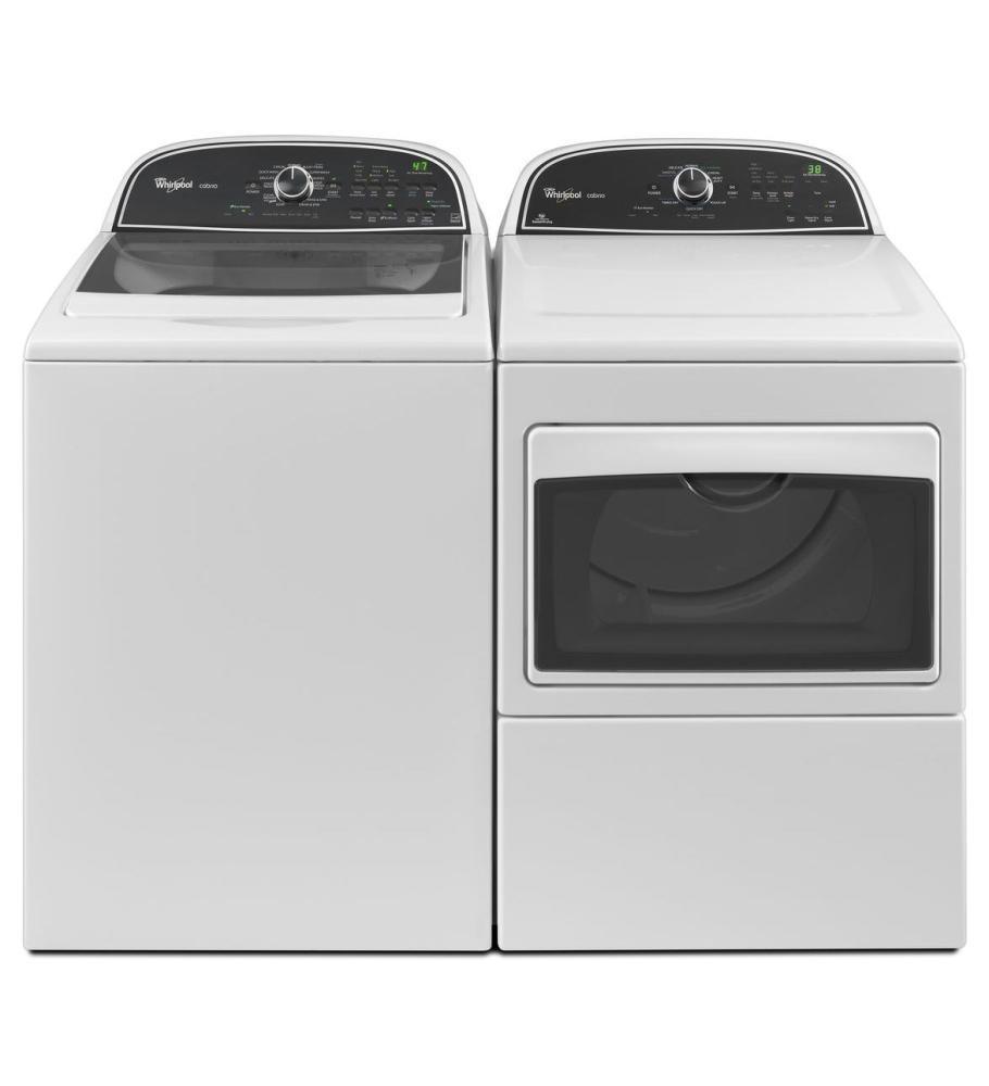 Whirlpool WED5800BW Cabrio® 7.4 cu. ft. HE Dryer with Sanitize Cycle