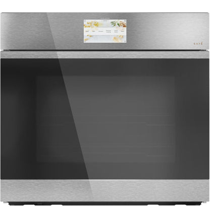 Cafe CTS90DM2NS5 CAF(EBACK)™ 30" Smart Built-In Convection Single Wall Oven in Platinum Glass
