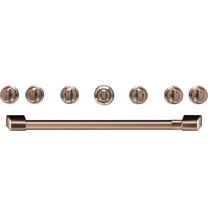 Cafe CXPR6HKPMCU Caf(eback)™ 36" Brushed Copper Handle & Knob Set for Pro Range and Rangetop