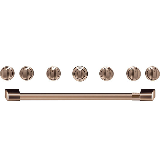 Cafe CXPR6HKPMCU Caf(eback)™ 36" Brushed Copper Handle & Knob Set for Pro Range and Rangetop