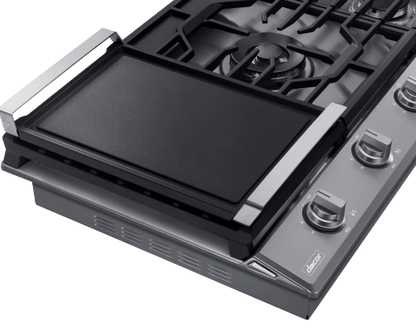 Dacor DTG36P875NS Transitional 36" Gas Cooktop, Silver Stainless Steel, Natural Gas/Liquid Propane