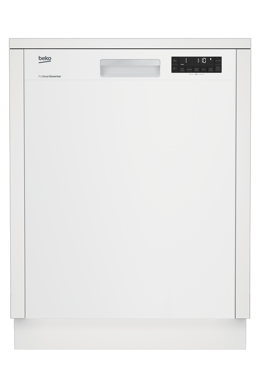 Beko DUT25401W Tall Tub White Dishwasher, 14 place settings, 48 dBa, Front Control
