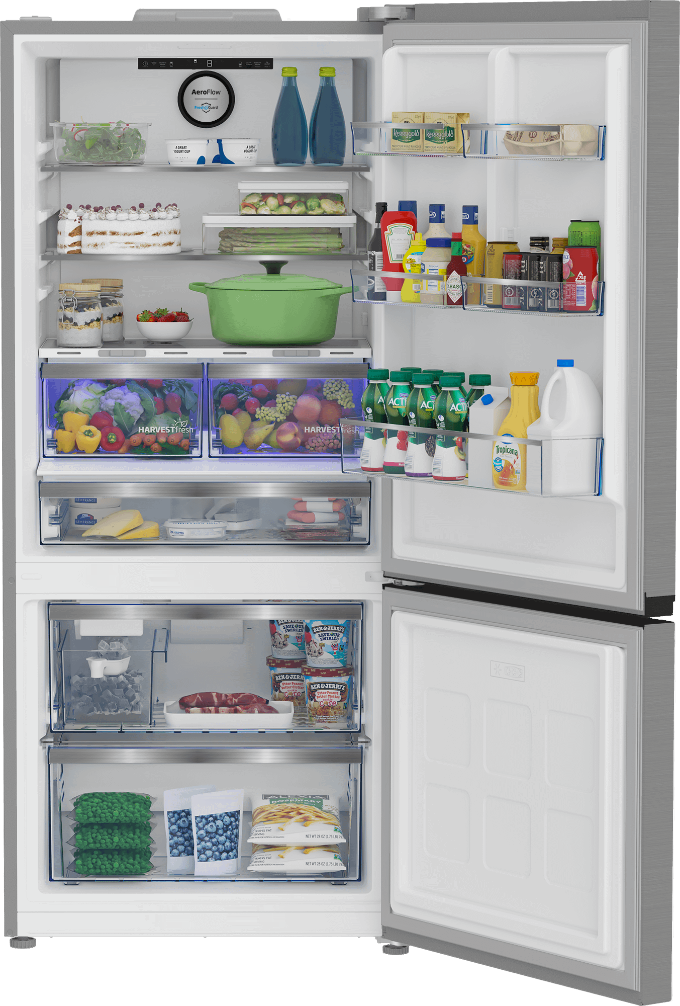 Beko BFBF30116SSIM 30" Bottom Freezer Refrigerator