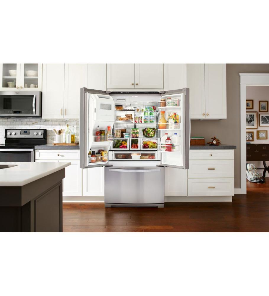 Whirlpool WRF997SDDM 36-inch Wide French Door Refrigerator with CoolVox Kitchen Sound System - 27 cu. ft.