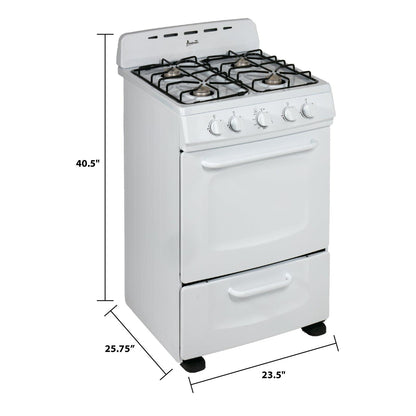 GRO24P0W Avanti 24" Gas Range Oven