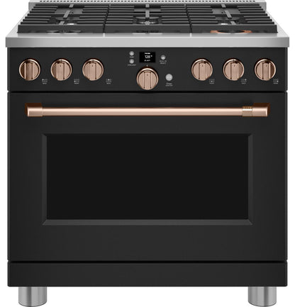 Cafe CGY366P3TD1 CAF(EBACK)™ 36" Smart All-Gas Commercial-Style Range with 6 Burners (Natural Gas)