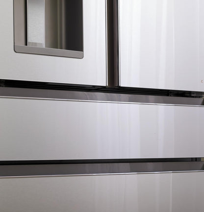 Cafe CVE28DM5NS5 CAF(EBACK)™ ENERGY STAR® 27.8 Cu. Ft. Smart 4-Door French-Door Refrigerator in Platinum Glass