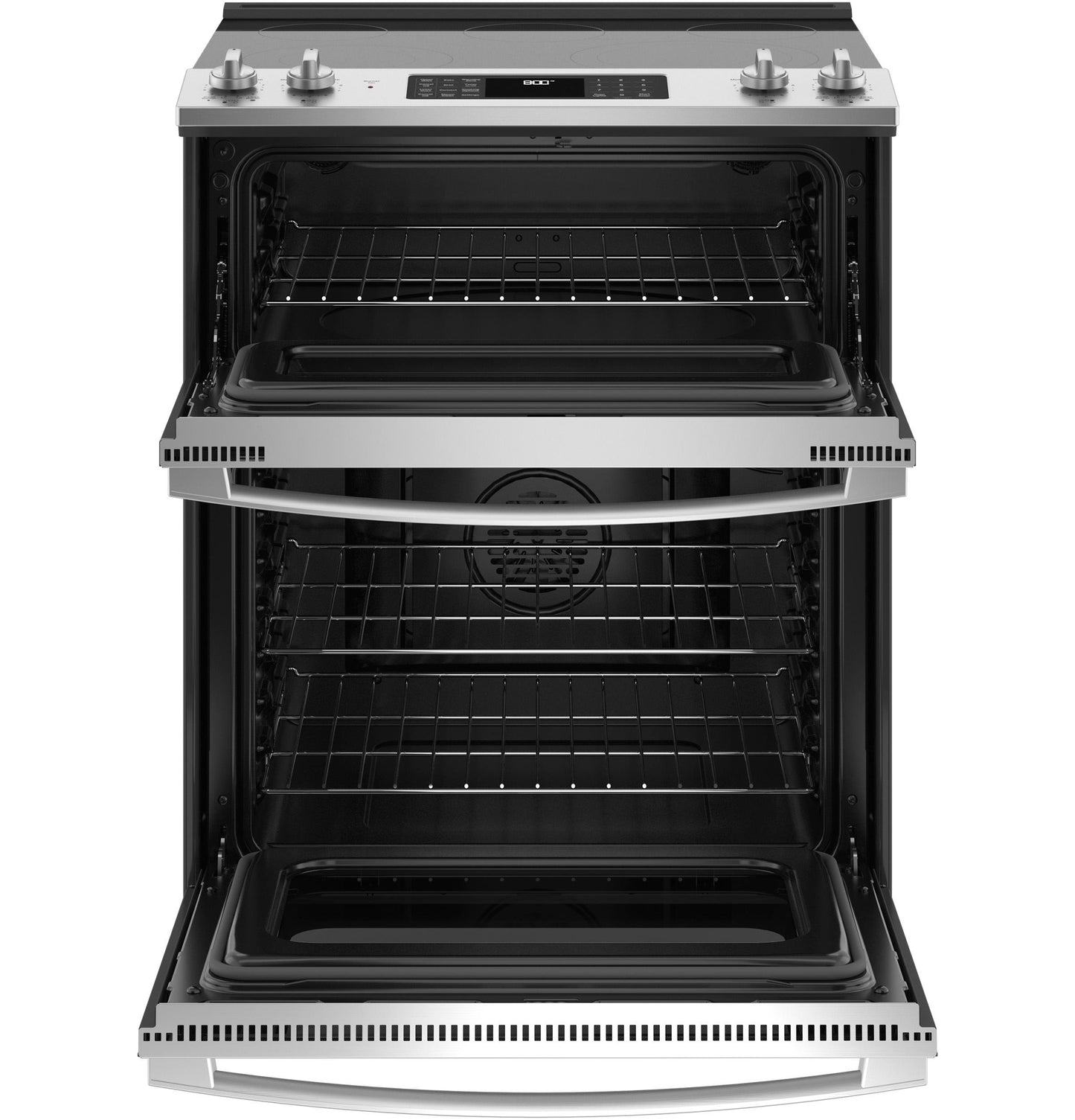 JSS86SPSS GE 30" Slide-In Electric Convection Double Oven Range