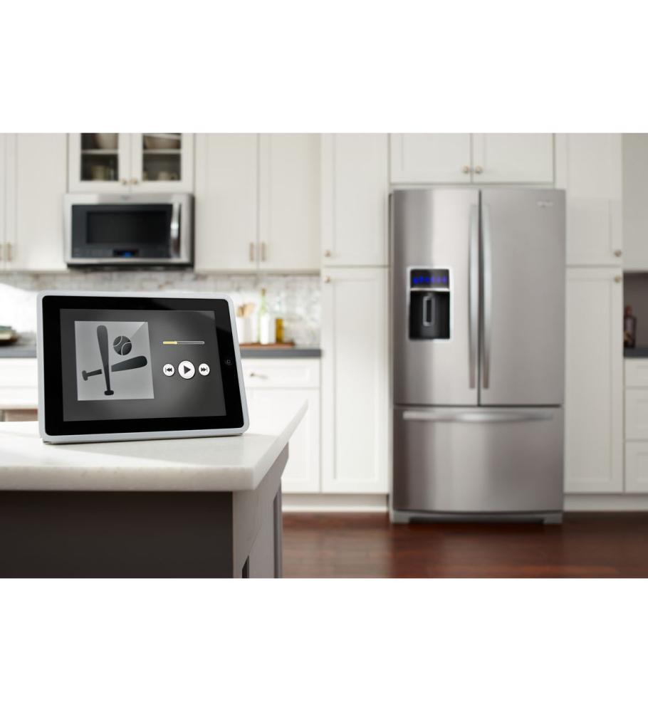 Whirlpool WRF997SDDM 36-inch Wide French Door Refrigerator with CoolVox Kitchen Sound System - 27 cu. ft.