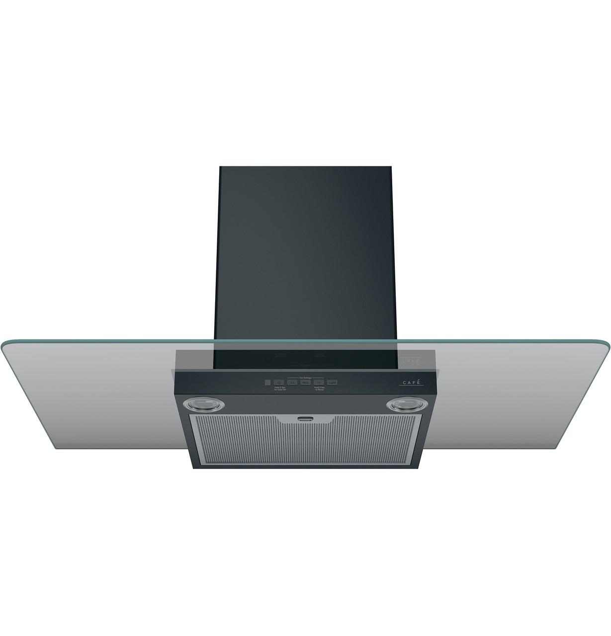 Caf(eback)™ 36" Wall-Mount Glass Canopy Chimney Hood