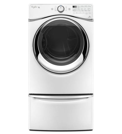 Whirlpool WGD97HEDW 7.3 cu. ft. Duet® Front Load Gas Steam Dryer with SilentSteel™ Dryer Drum