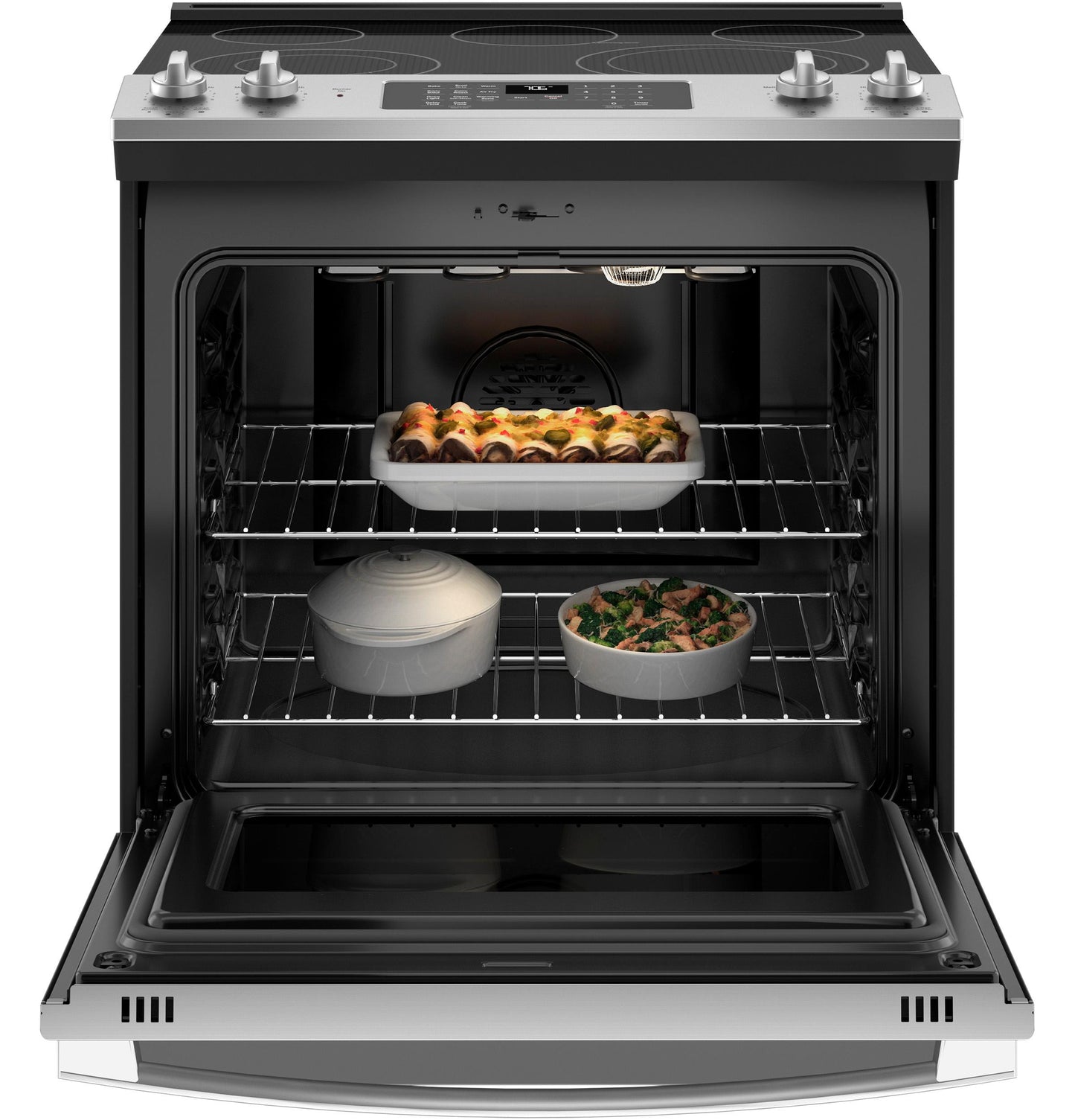 GE® 30" Slide-In Electric Convection Range with No Preheat Air Fry