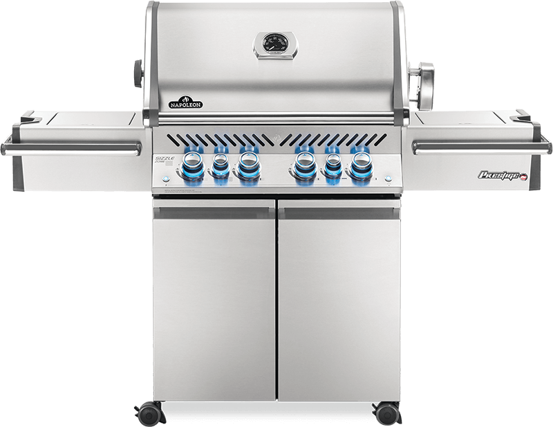 Napoleon Bbq Prestige PRO 500 RSIB with Infrared Side and Rear Burners , Natural Gas, Stainless Steel