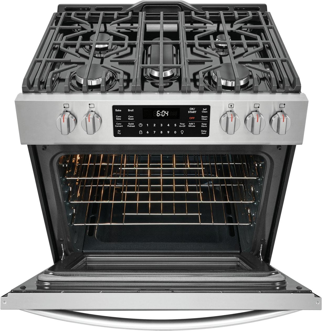 Frigidaire Gallery 30" Front Control Gas Range with Air Fry