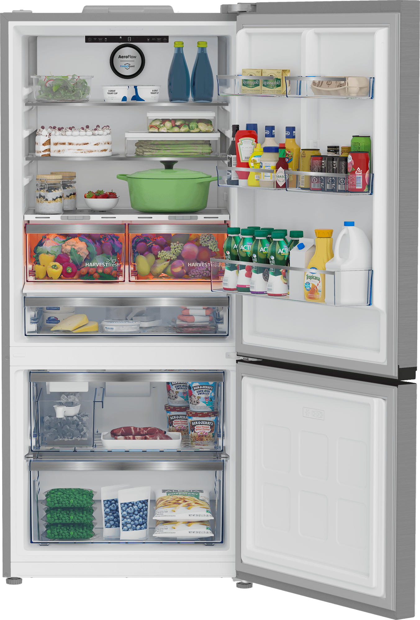 Beko BFBF30116SSIM 30" Bottom Freezer Refrigerator