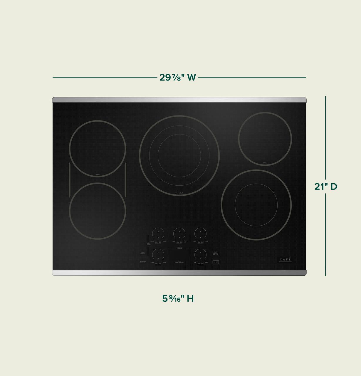 Cafe CEP90302TSS CAF(EBACK)™ 30" Touch-Control Electric Cooktop