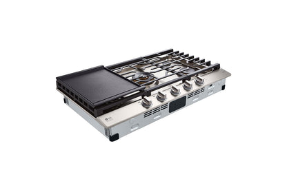CBGS3628S LG STUDIO 36" UltraHeat™ Gas Cooktop with EasyClean®