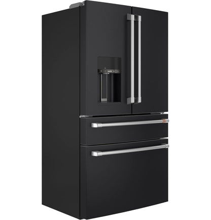 Cafe CXE22DP3PD1 CAF(EBACK)™ ENERGY STAR® 22.3 Cu. Ft. Smart Counter-Depth 4-Door French-Door Refrigerator