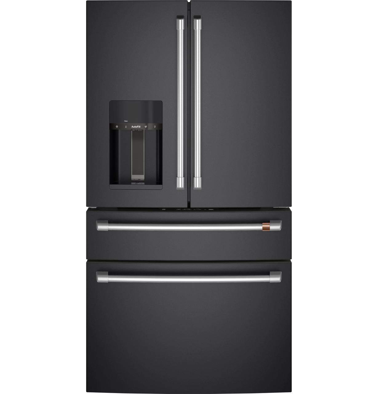 Cafe CXE22DP3PD1 CAF(EBACK)™ ENERGY STAR® 22.3 Cu. Ft. Smart Counter-Depth 4-Door French-Door Refrigerator