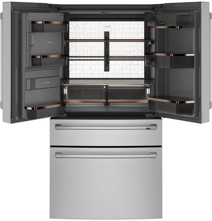 Cafe CXE22DP2PS1 CAF(EBACK)™ ENERGY STAR® 22.3 Cu. Ft. Smart Counter-Depth 4-Door French-Door Refrigerator
