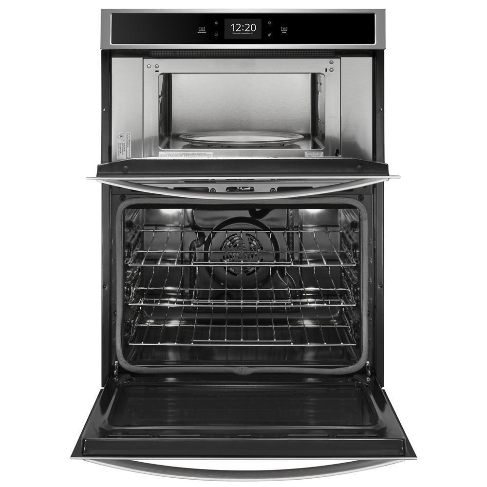 Whirlpool WOC75EC0HS 6.4 cu. ft. Smart Combination Convection Wall Oven with Air Fry, when Connected