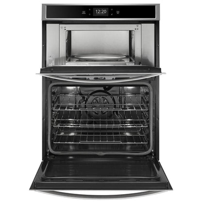 Whirlpool WOC75EC0HS 6.4 cu. ft. Smart Combination Convection Wall Oven with Air Fry, when Connected