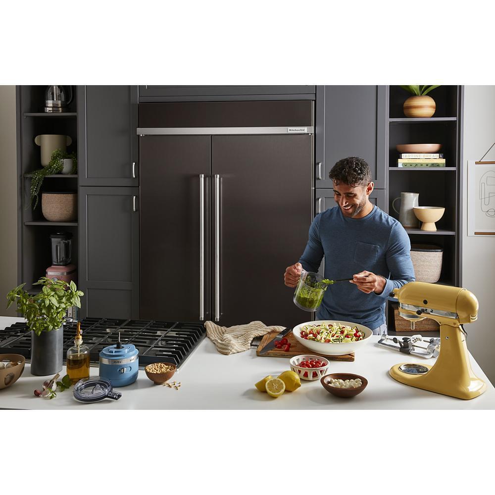 Kitchenaid KUWL314KBS 24" Undercounter Wine Cellar with Glass Door and Metal-Front Racks