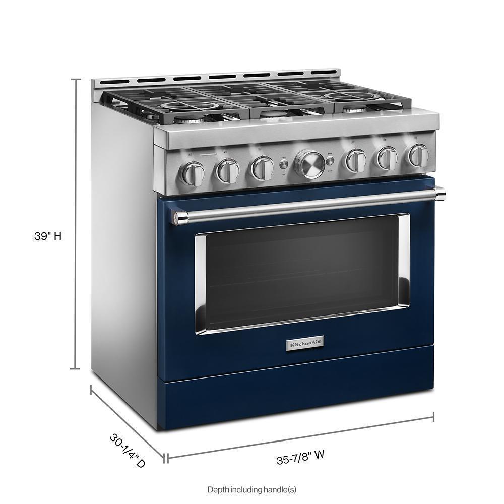 KFGC506JIB KitchenAid® 36'' Smart Commercial-Style Gas Range with 6 Burners