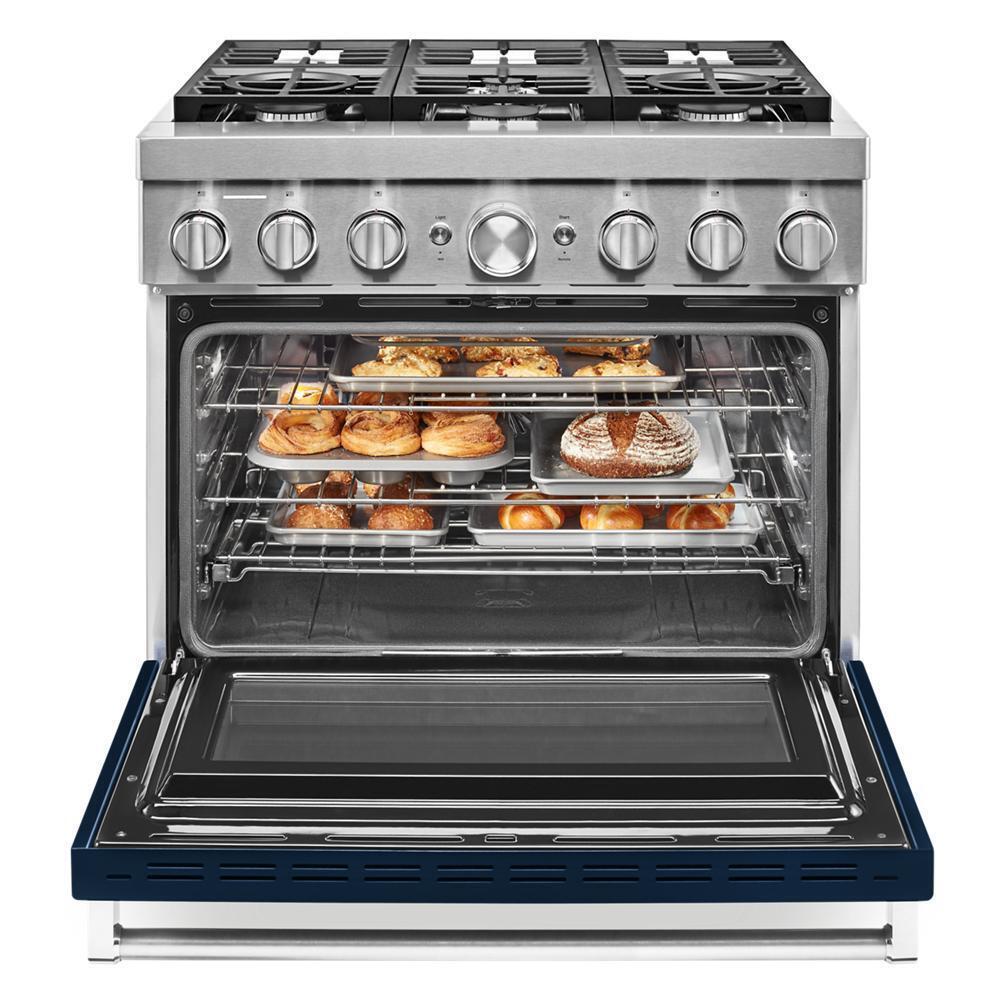 KitchenAid® 36'' Smart Commercial-Style Dual Fuel Range with 6 Burners