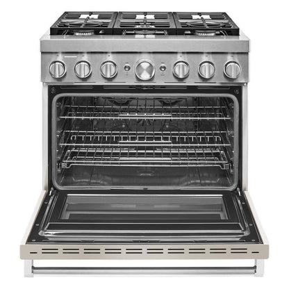 KFDC506JMH KitchenAid® 36'' Smart Commercial-Style Dual Fuel Range with 6 Burners