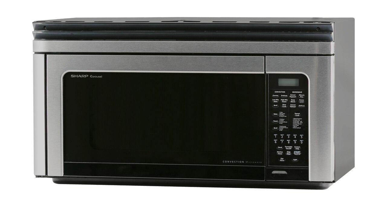Sharp 1.1 cu. ft. 850W Sharp Stainless Steel Convection Over-the-Range Microwave Oven