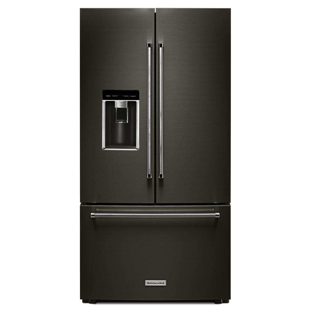 Kitchenaid 23.8 cu. ft. 36" Counter-Depth French Door Platinum Interior Refrigerator with PrintShield™ Finish